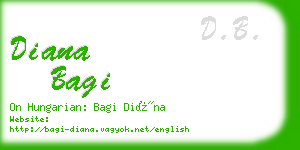 diana bagi business card